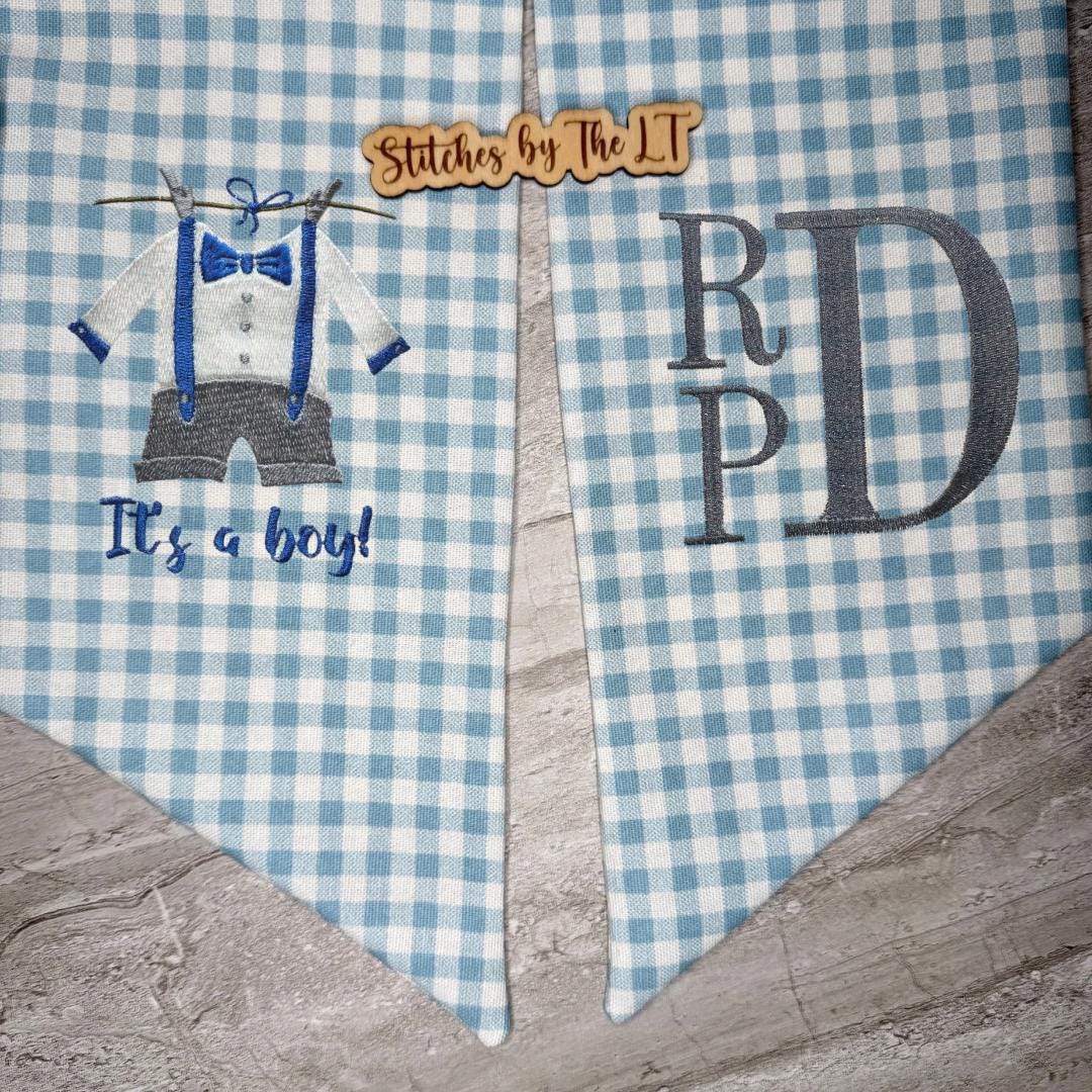 Baby Boy Clothes Gingham Sash